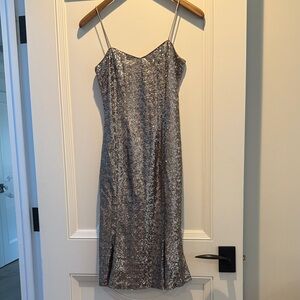 L'Wren Scott at Banana Republic Metallic Midi Dress